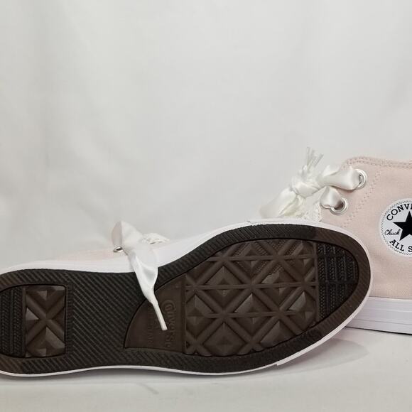 Converse Women's CTAS Crochet Laces Hi Tops Size 9 Blush A14831F NWT - Picture 8 of 8
